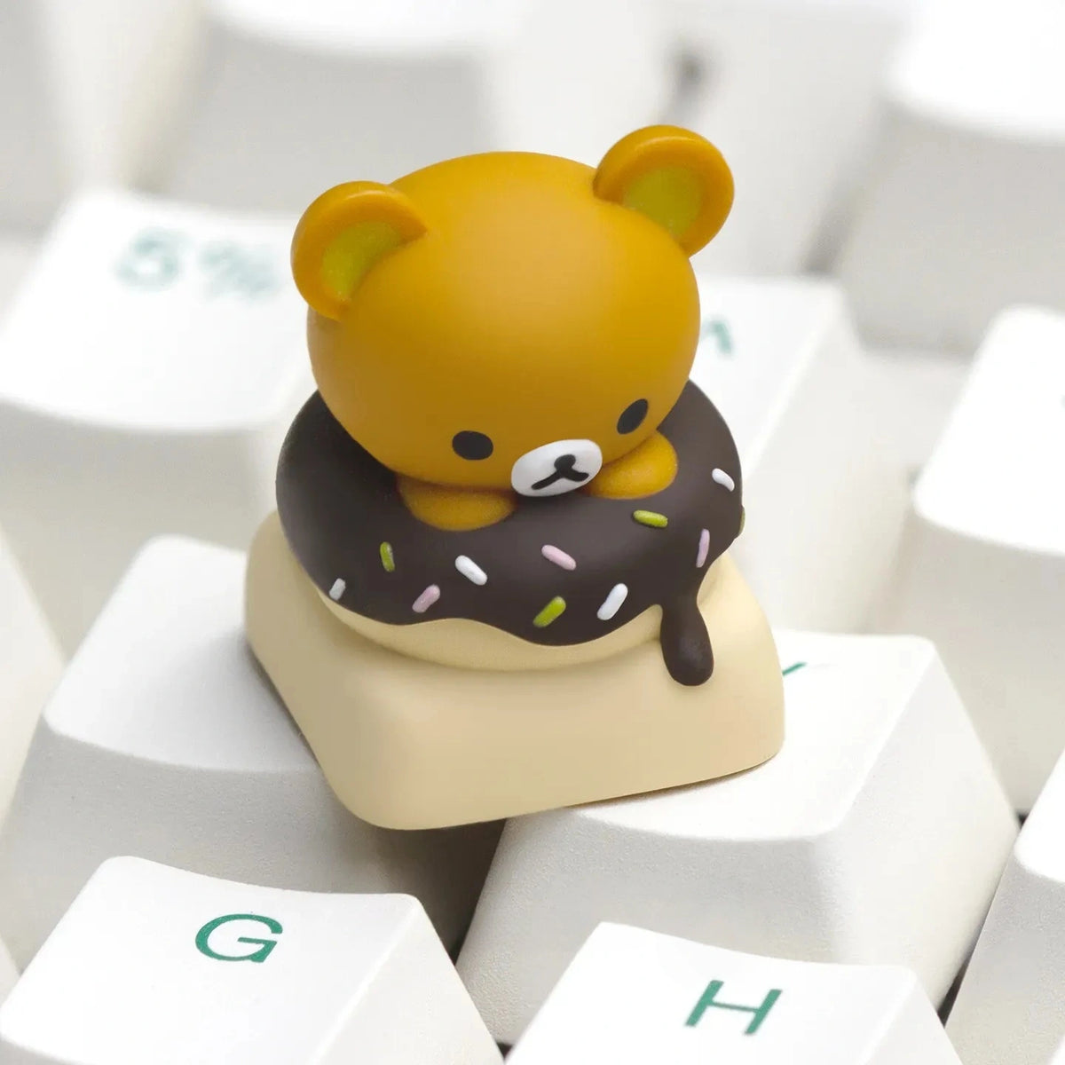 Bear Donut Resin Artisan Keycap for Mechanical Keyboards