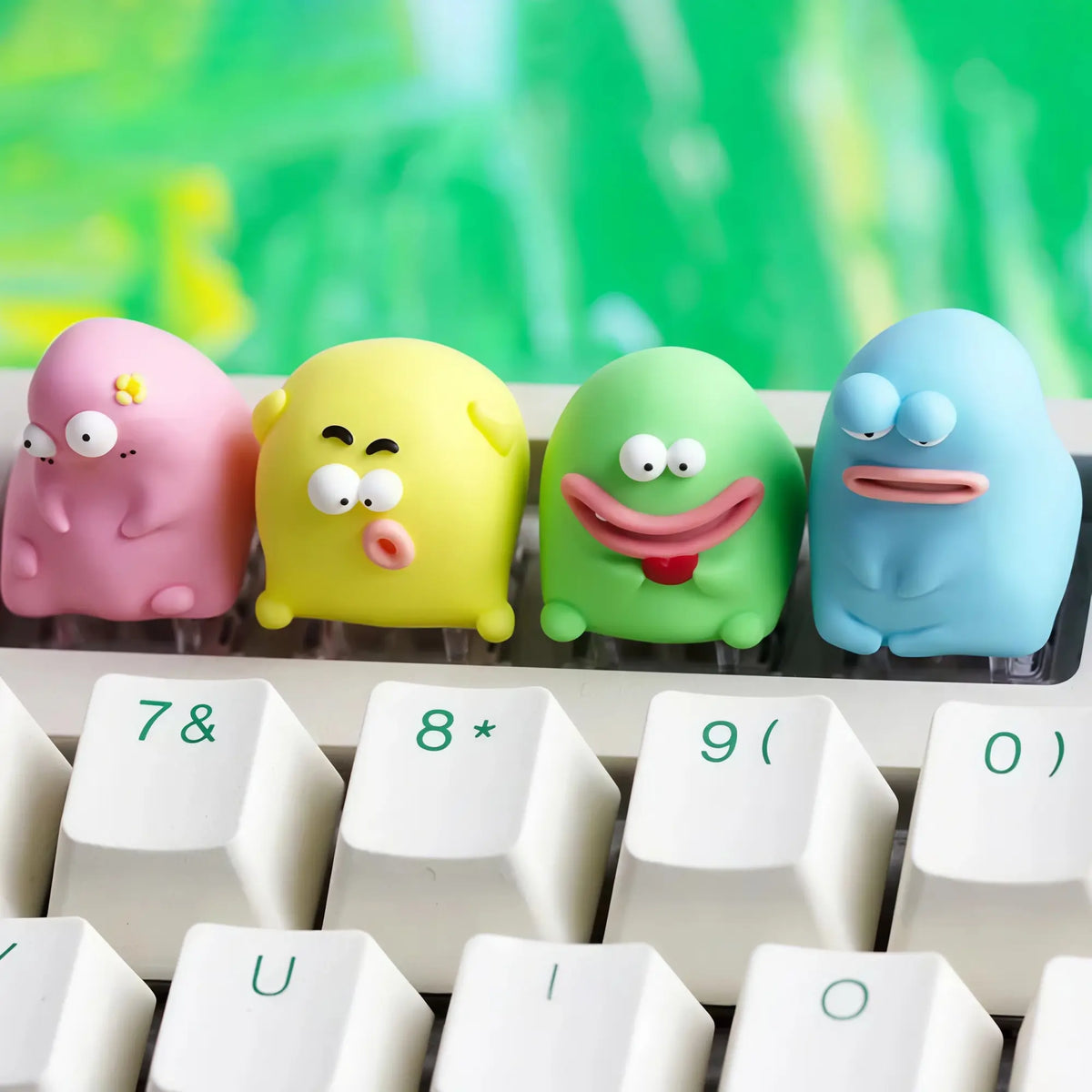 Cute Ugly Monster Artisan Keycap for Mechanical Keyboards