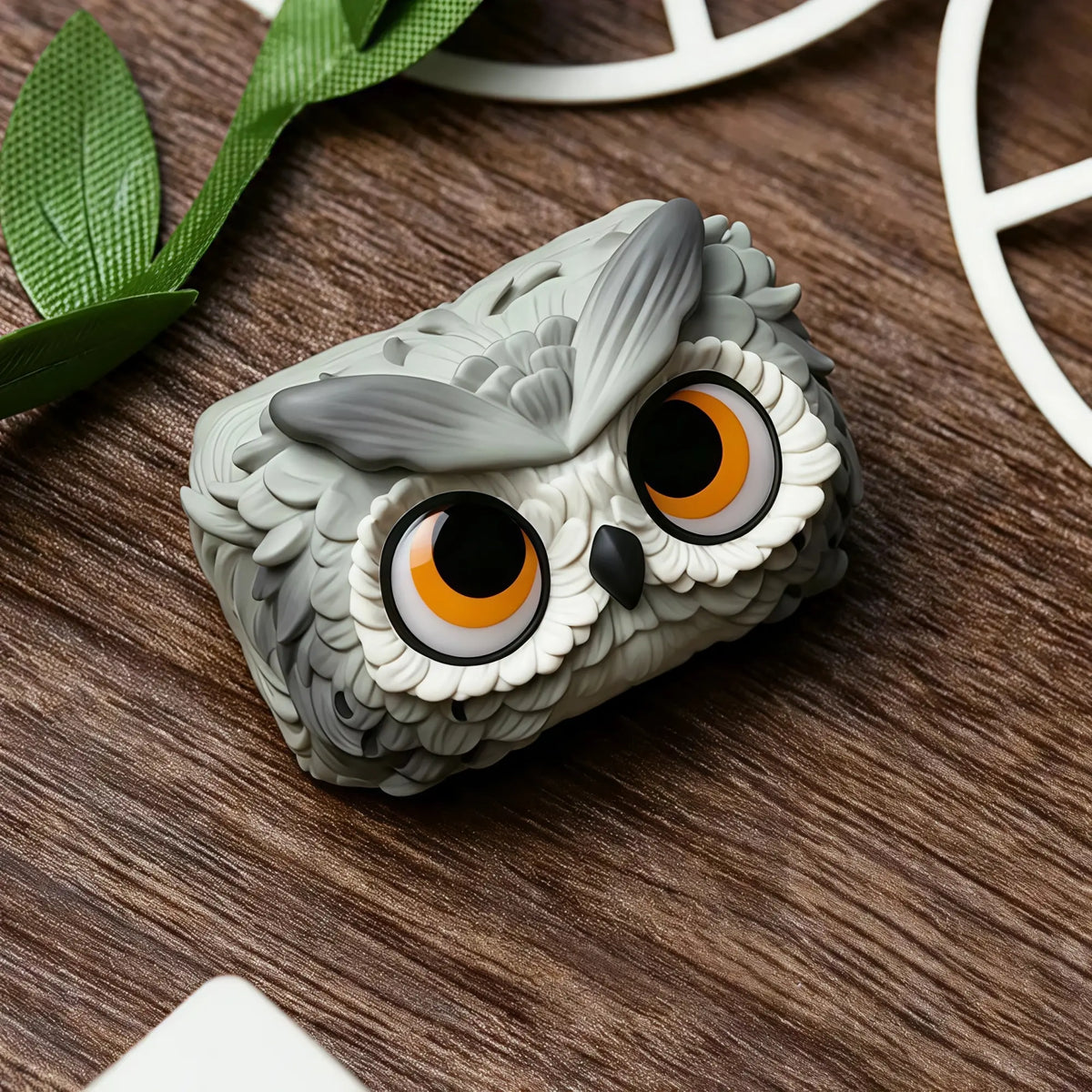 1.5U Cute Owl Resin Artisan Keycap for Mechanical Keyboards