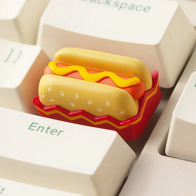 1.5U Hot Dog Resin Artisan Keycap for Mechanical Keyboards
