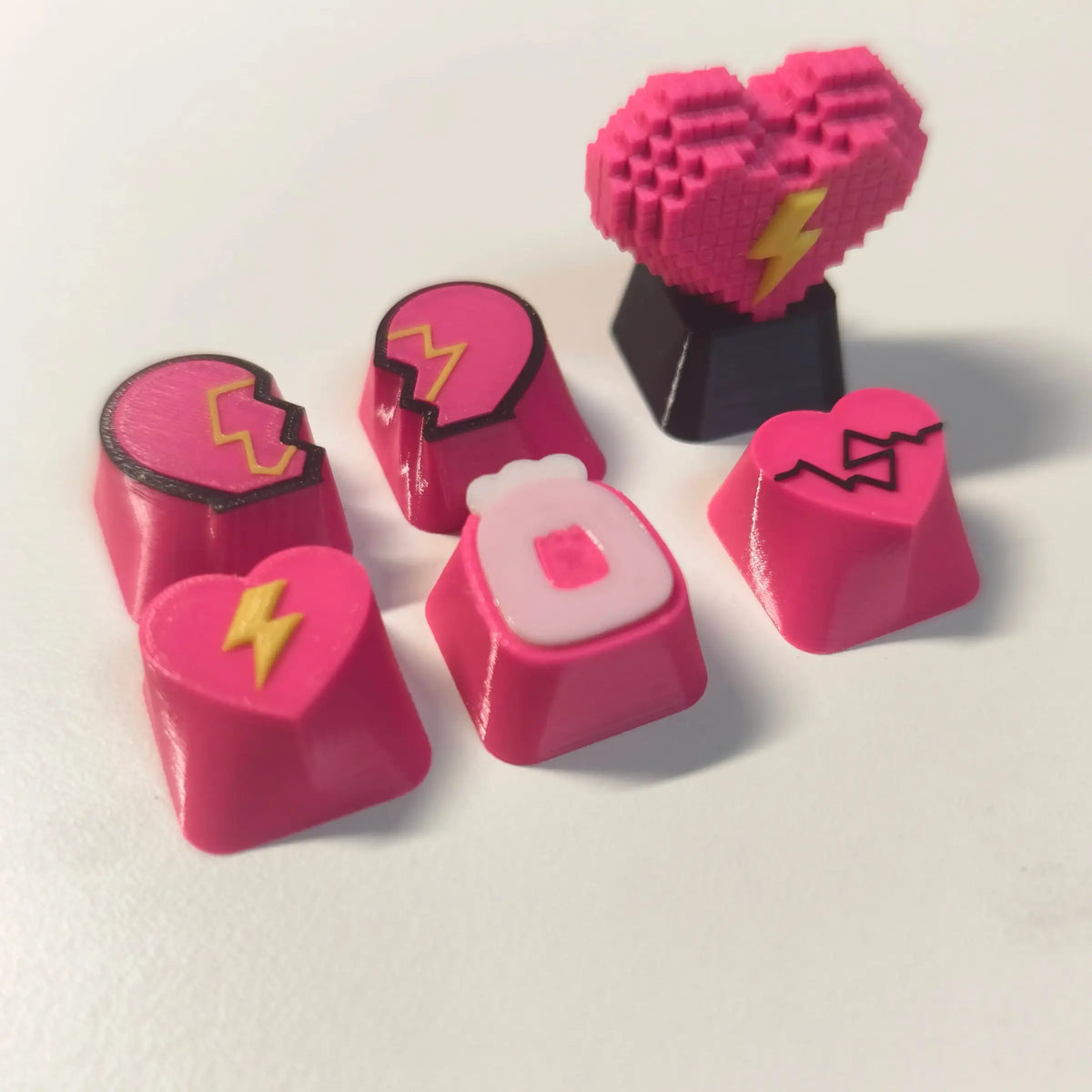 3D Printed Heart Artisan Keycap for Mechanical Keyboards