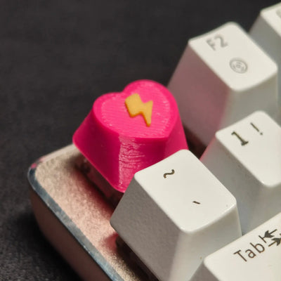 3D Printed Heart Artisan Keycap for Mechanical Keyboards