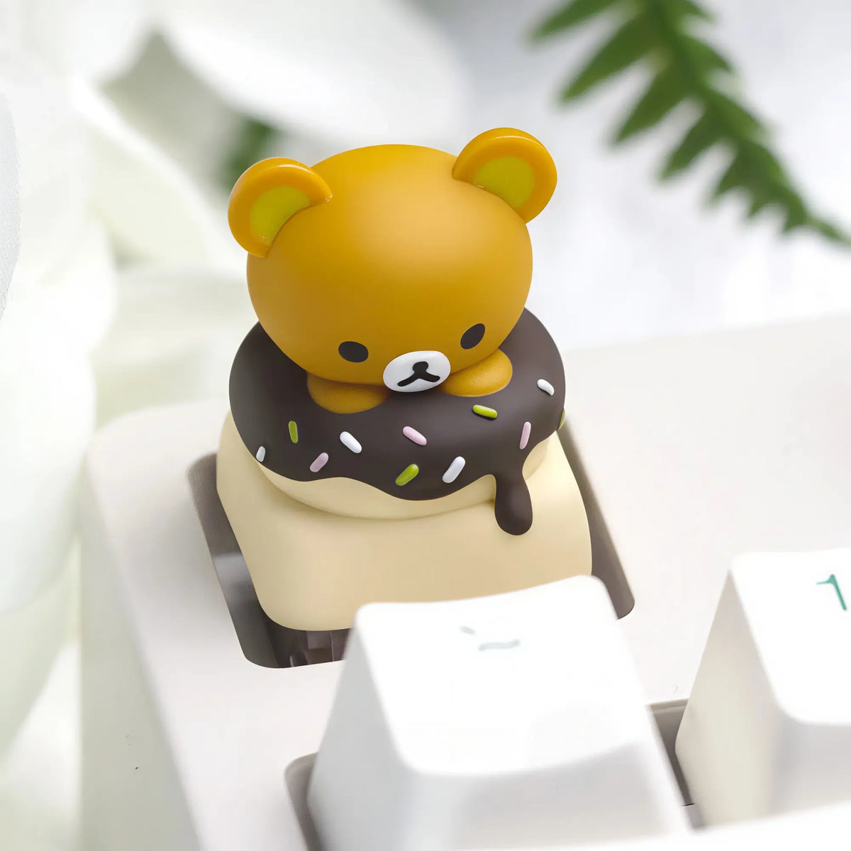 Bear Donut Resin Artisan Keycap for Mechanical Keyboards