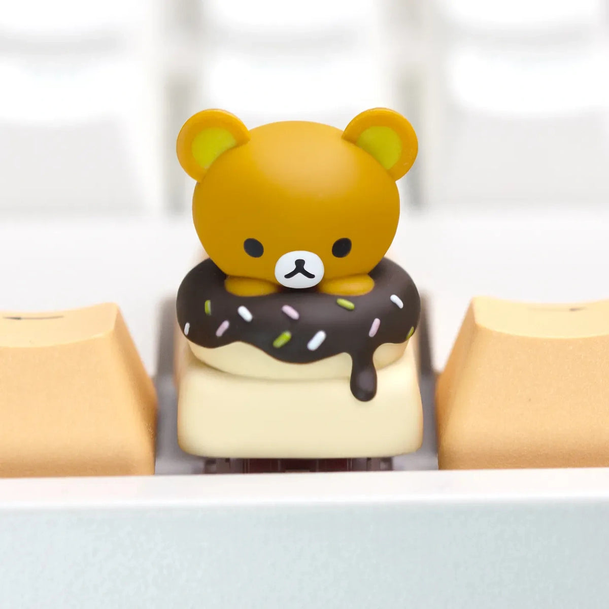 Bear Donut Resin Artisan Keycap for Mechanical Keyboards
