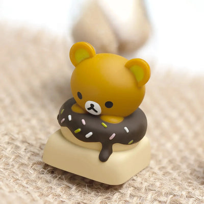 Bear Donut Resin Artisan Keycap for Mechanical Keyboards