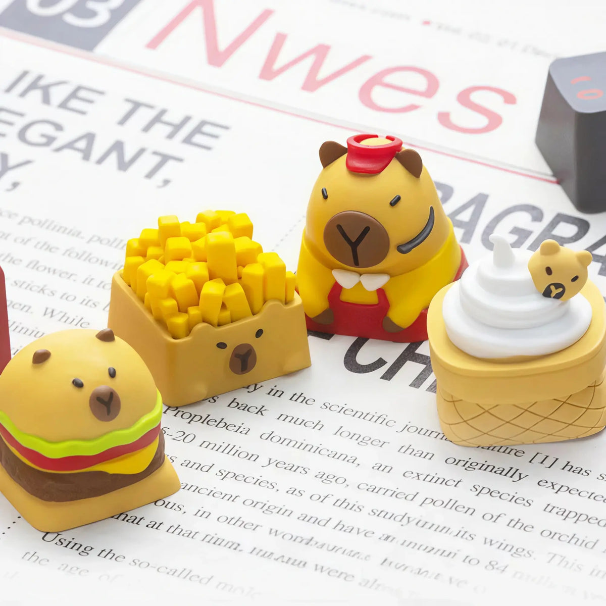 Capybara Burger Resin Artisan Keycap for Mechanical Keyboards