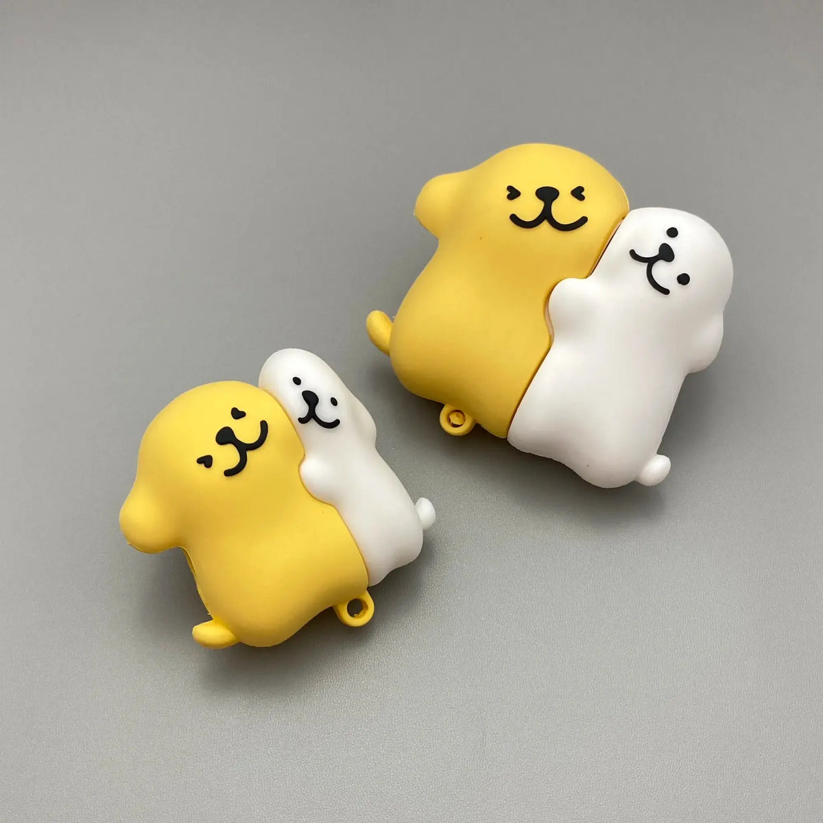 Cartoon White & Yellow Maltese Dogs AirPods Case