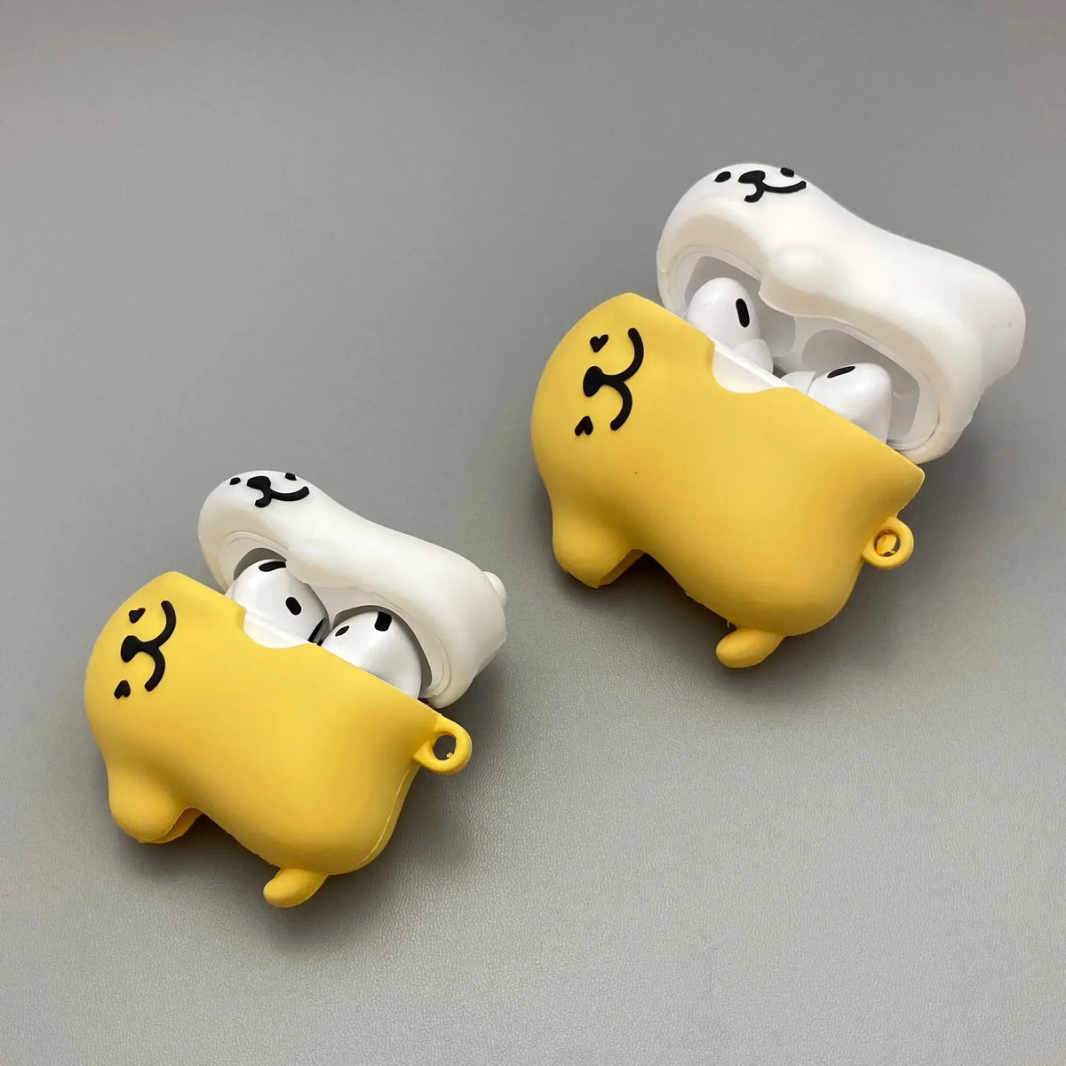 Cartoon White & Yellow Maltese Dogs AirPods Case