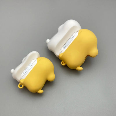 Cartoon White & Yellow Maltese Dogs AirPods Case