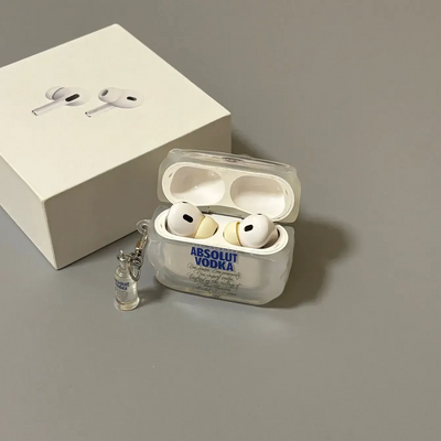 Creative 3D Vodka Bottle Cap AirPods Case