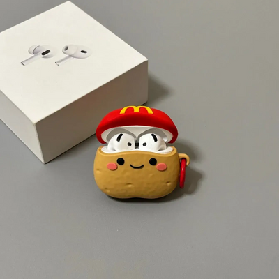 Creative Red M-Cap Little Potato AirPods Case