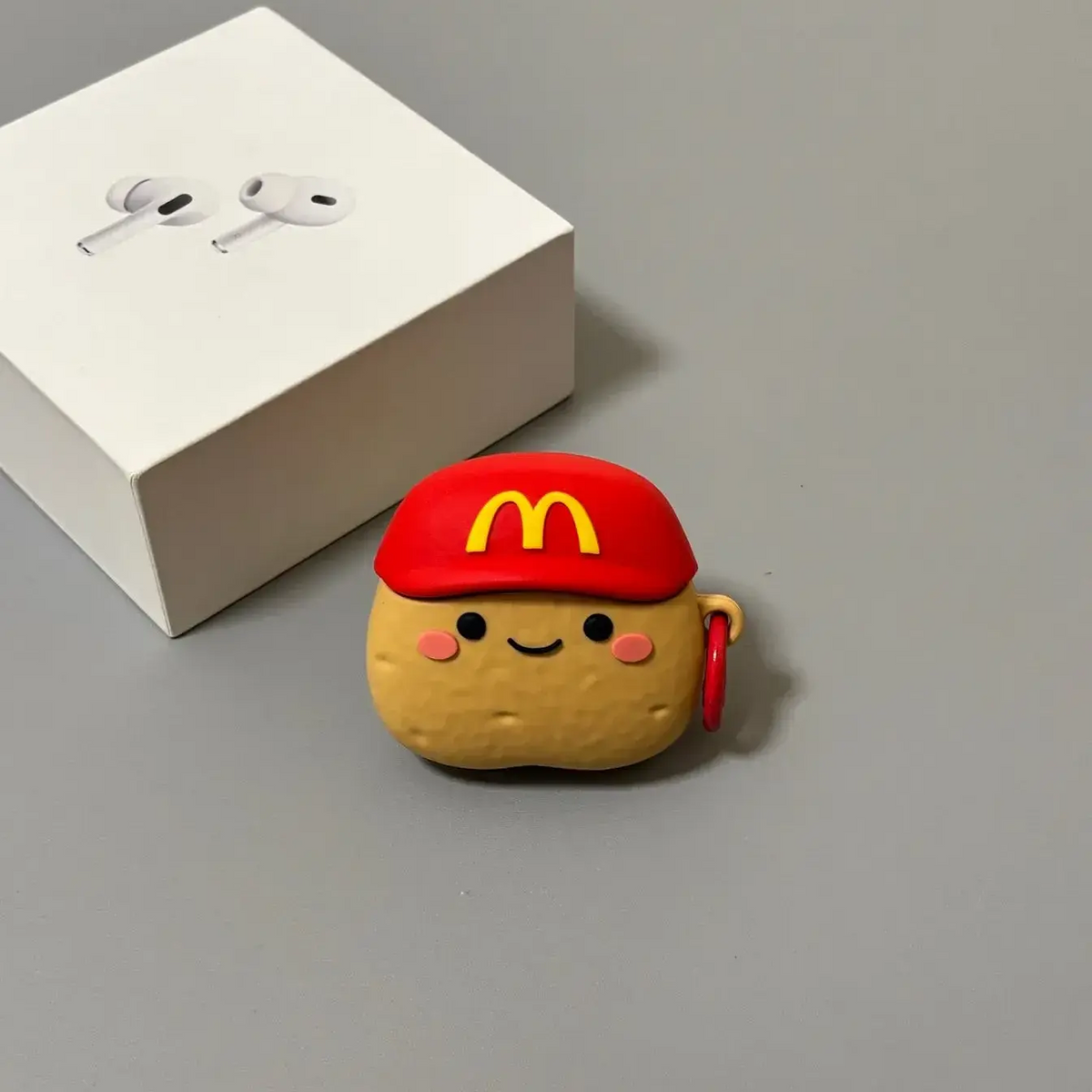 Creative Red M-Cap Little Potato AirPods Case