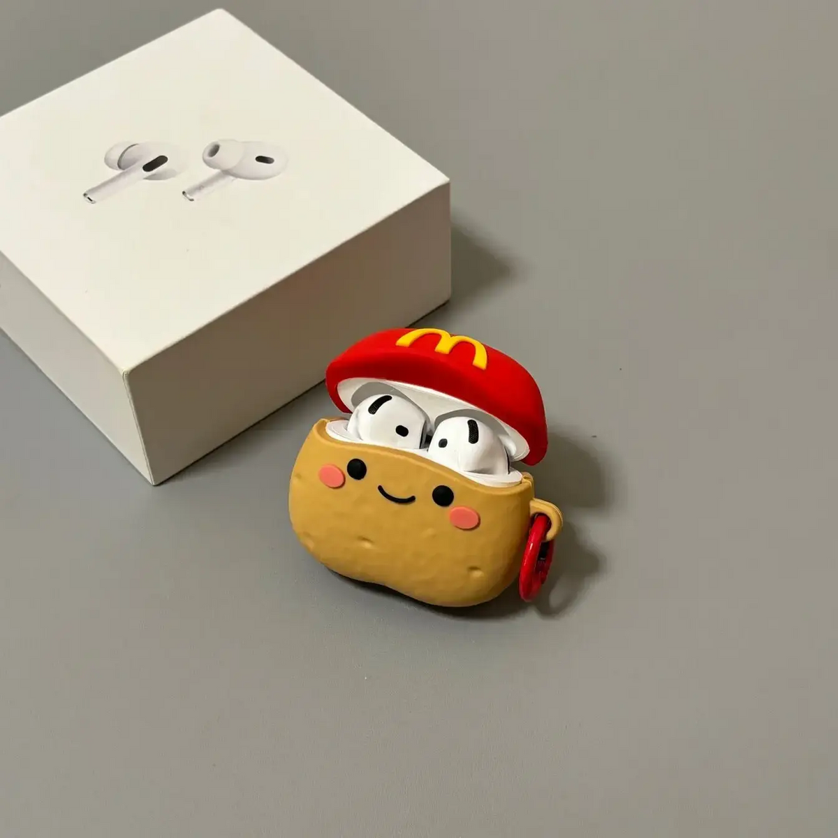 Creative Red M-Cap Little Potato AirPods Case