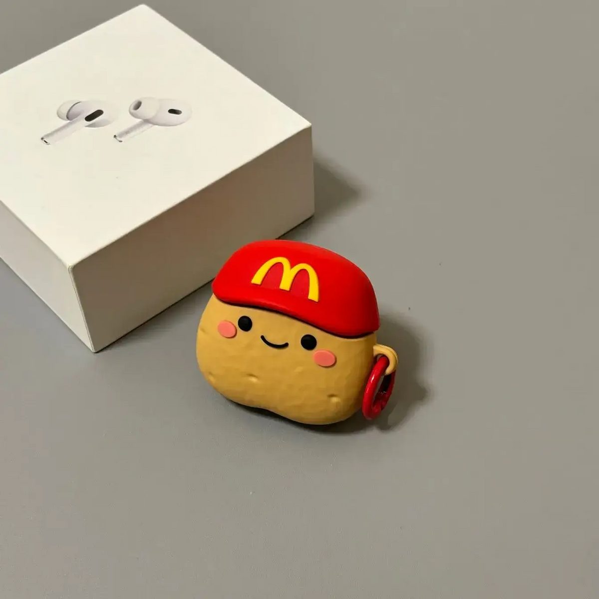 Creative Red M-Cap Little Potato AirPods Case