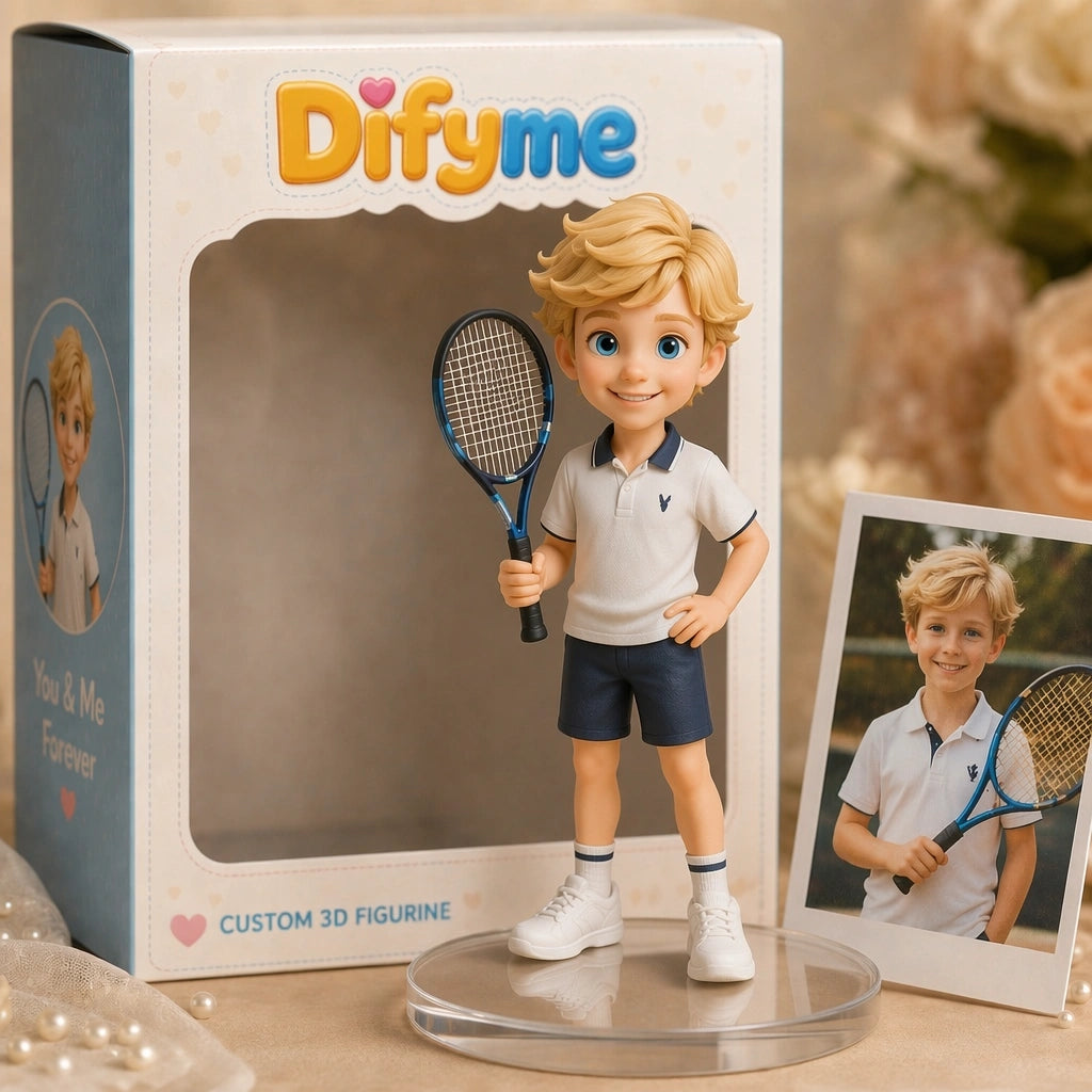 Custom 3D Character Figurine from Photo - Personalized Human Portrait Gift