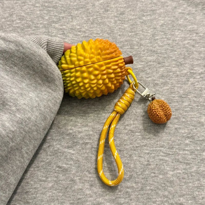 Cute Cartoon Gold Durian AirPods Case