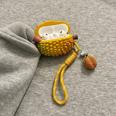 Cute Cartoon Gold Durian AirPods Case