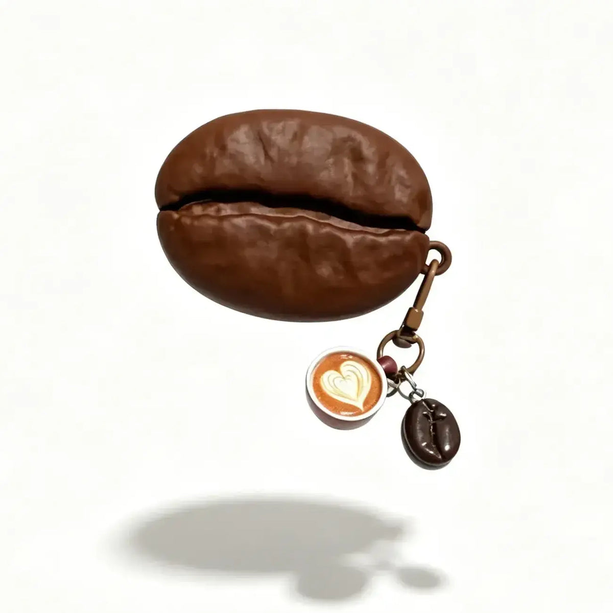 Cute Coffee Bean Silicone Soft AirPods Case