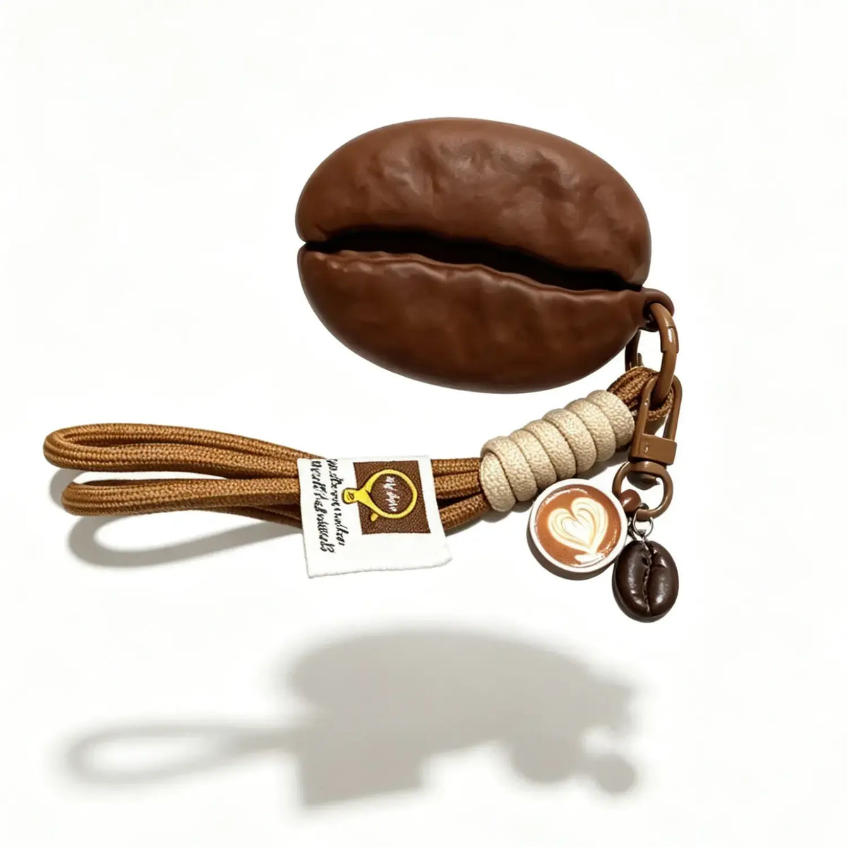 Cute Coffee Bean Silicone Soft AirPods Case