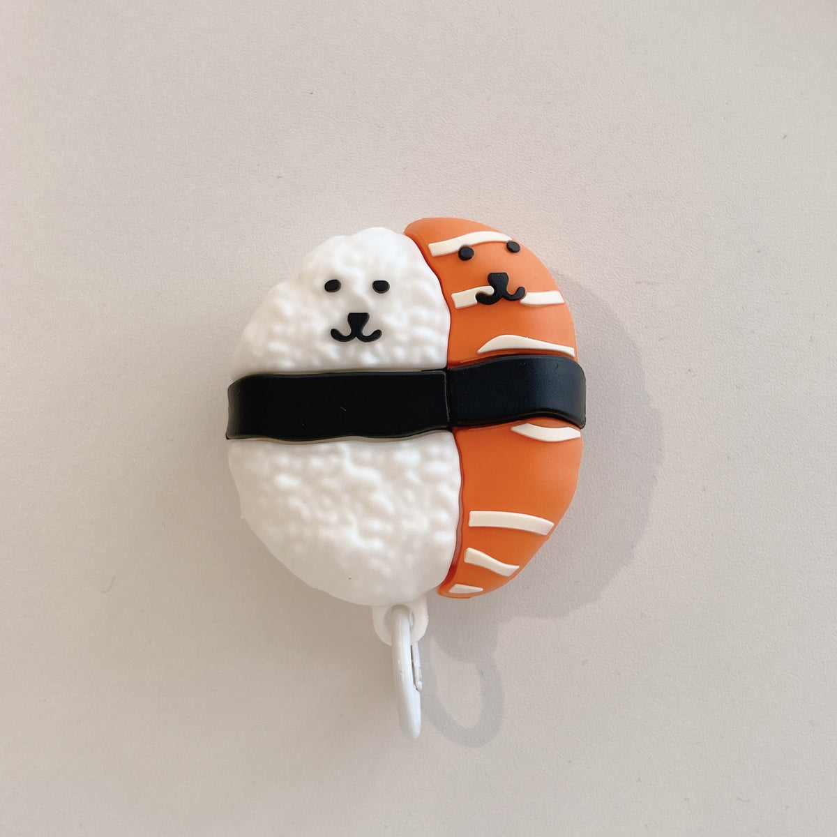 Cute Kawaii Bear Salmon Sushi AirPods Case