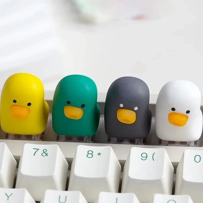 Four-Color Duck Artisan Keycap for Mechanical Keyboards