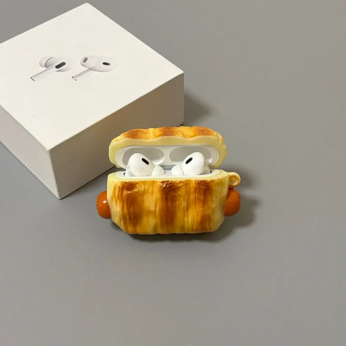 Fun Hot Dog Bun AirPods Case
