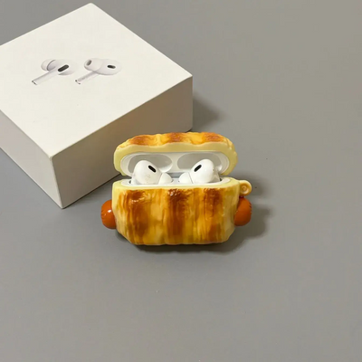 Fun Hot Dog Bun AirPods Case