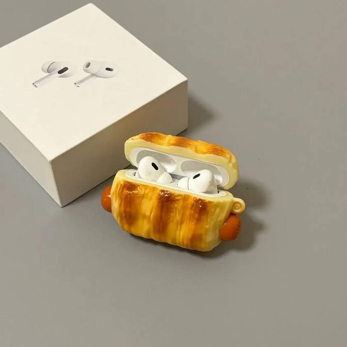 Fun Hot Dog Bun AirPods Case