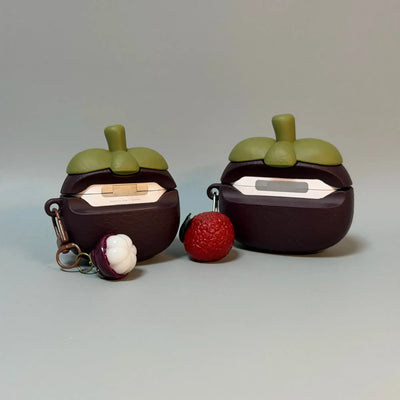 Novelty Realistic Mangosteen AirPods Case